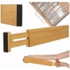 Organizér do zásuvky nastaviteľný bambusový oddeľovač 43x6x1,5cm 1 kus Organizér do zásuvky nastaviteľný bambusový oddeľovač 43x6x1,5cm 1 kus