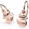 Danfil detské náušničky kačičky z ružového zlata brizura C1954