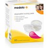 Jednorazové vložky do podprsenky Medela biele 60 ks Jednorazové vložky do podprsenky Medela biele 60 ks