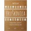 30 ks Folklórna etiketa nálepka hruškovica 30 ks Folklórna etiketa nálepka hruškovica
