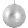 TORO Rustikálna sviečka guľa 8cm PROVENCE strieborná TORO Rustikálna sviečka guľa 8cm PROVENCE strieborná