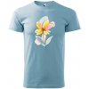 Handel Tričko - Kvetinová harmónia Farba: nebeská modrá, Veľkosť: XL, Strih trička: pánsky Handel Tričko - Kvetinová harmónia Farba: nebeská modrá, Veľkosť: XL, Strih trička: pánsky