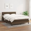 Box spring postel s matrací tmavě hnědá 140x200 cm textil Hnědá 3139900 Box spring postel s matrací tmavě hnědá 140x200 cm textil Hnědá 3139900