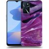Picasee silikónový čierny obal pre OPPO A16 - Purple glitter Picasee silikónový čierny obal pre OPPO A16 - Purple glitter