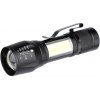 Solight LED kovové svietidlo nabíjacie, 150+60lm, Li-Ion, čierna Solight LED kovové svietidlo nabíjacie, 150+60lm, Li-Ion, čierna