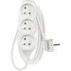 Predlžovací kábel Emos 3 zásuvky 1,5m biely Predlžovací kábel Emos 3 zásuvky 1,5m biely