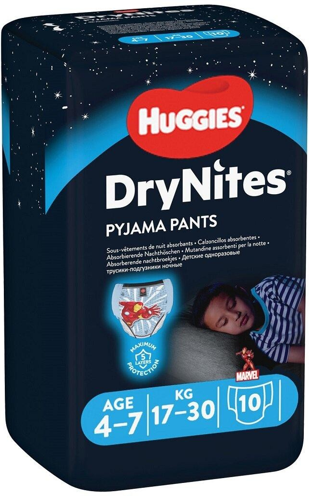 DryNites HUGGIES pre chlapca 4-7 rokov 17-30 kg 10 ks