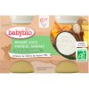 Babybio Brassé z kokosového mlieka mango ananás 2 x 130 g Babybio Brassé z kokosového mlieka mango ananás 2 x 130 g