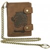 Kožená peňaženka GreenLand Classic s retiazkou s RFID ochranou 12 x 9,5 cm Kožená peňaženka GreenLand Classic s retiazkou s RFID ochranou 12 x 9,5 cm