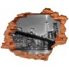 Fototapeta diera na stenu 3D New york v noci 90x70 cm Fototapeta diera na stenu 3D New york v noci 90x70 cm