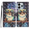 Peňaženkové kožené puzdro Pattern na Xiaomi Redmi Note 14 5G - Sova Peňaženkové kožené puzdro Pattern na Xiaomi Redmi Note 14 5G - Sova