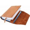 Obal na knihu Obal na knihu kožený so záložkou Orechový (0264104) Obal na knihu Obal na knihu kožený so záložkou Orechový (0264104)