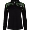 KAWASAKI polo tričko s dlhým rukávom SPORTS dámske black / green - XS