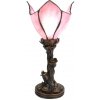 Clayre & Eef Stolná lampa Tiffany Flower Pink - Ø 18*32 cm E14/max 1*25W - Clayre & Eef Clayre & Eef Stolná lampa Tiffany Flower Pink - Ø 18*32 cm E14/max 1*25W - Clayre & Eef