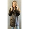 Max Original Leather Kabát z umelej kožušiny W20136-7 grey/leopard