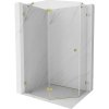 MEXEN/S - Lunar sprchovací kút päťboký krídlový ľavá 80 x 100, transparent, zlato 831-080L-100P-50-00-L MEXEN/S - Lunar sprchovací kút päťboký krídlový ľavá 80 x 100, transparent, zlato 831-080L-100P-50-00-L