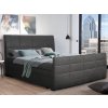 Posteľ boxspring Bonny 180x200 cm, antracitová vintage látka Posteľ boxspring Bonny 180x200 cm, antracitová vintage látka