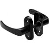 PSG 63.293 - kľučka s oválnou rozetou, pre krídlové bránky a dvere, čierna PSG 63.293 - kľučka s oválnou rozetou, pre krídlové bránky a dvere, čierna