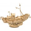 Robotime Rolife 3D dřevěné puzzle Rybářská loď 104 ks