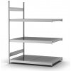 Regál so širokými policami z ocele, prídavné pole, 3 úrovne, police š 1500 mm, 1520x835x2000 mm Regál so širokými policami z ocele, prídavné pole, 3 úrovne, police š 1500 mm, 1520x835x2000 mm