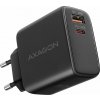 AXAGON ACU-PQ45 GaN nabíječka do sítě 45W, 2x port (USB-A + USB-C), PD3.0/PPS/QC4+/SFC 2.0/AFC/Apple AXAGON ACU-PQ45 GaN nabíječka do sítě 45W, 2x port (USB-A + USB-C), PD3.0/PPS/QC4+/SFC 2.0/AFC/Apple