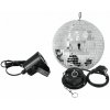 Eurolite 50101856 LED Disko guľa, sada s LED osvetlením, s hnacím motročekom 20 cm; 50101856 Eurolite 50101856 LED Disko guľa, sada s LED osvetlením, s hnacím motročekom 20 cm; 50101856