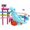 Závodná Dráha Dinosaurus do auta Šmykľavka Autíčka Pre deti Zvuk LED Závodná Dráha Dinosaurus do auta Šmykľavka Autíčka Pre deti Zvuk LED
