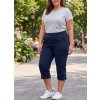 Dámske 3/4 tepláky Simart s vnútornou šnúrkou (XL – 4XL) Farba: Modrá, Veľkosť: 4XL Dámske 3/4 tepláky Simart s vnútornou šnúrkou (XL – 4XL) Farba: Modrá, Veľkosť: 4XL