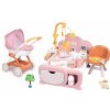 Set domček pre bábiku elektronický Cocoon Nursery Soft Baby Nurse Smoby a hlboký kočík s textilným poťahom Set domček pre bábiku elektronický Cocoon Nursery Soft Baby Nurse Smoby a hlboký kočík s textilným poťahom