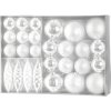 MagicHome Sada vianočných gúľ biele 31ks/bal MagicHome Sada vianočných gúľ biele 31ks/bal
