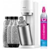 Sodastream DUO bílá Promopack Megapack: 4 láhve v balení Sodastream DUO bílá Promopack Megapack: 4 láhve v balení