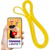 Odporová guma / pás na cvičenie fitness a pilates, odpor 2 - 6 kg, žltá, silná DrFit Odporová guma / pás na cvičenie fitness a pilates, odpor 2 - 6 kg, žltá, silná DrFit