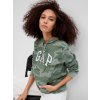 GAP Mikina s logom a fleece Zelená XXL Zelená Zelená GAP Mikina s logom a fleece Zelená XXL Zelená Zelená