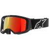 Okuliare ALPINESTARS Vision 8 Corp (čierna, zrkadlové červené plexi) Okuliare ALPINESTARS Vision 8 Corp (čierna, zrkadlové červené plexi)