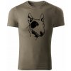 T-ričko Bull Terrier pánske tričko Farba trička: Army, Veľkosť: 3XL T-ričko Bull Terrier pánske tričko Farba trička: Army, Veľkosť: 3XL