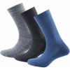 Devold ponožky Daily Medium Sock 3 Pack Indigo Mix