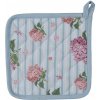 Clayre & Eef Balvnená detská Chňapka podložka s kvety hortenzie Vintage Grace 16 x 16 cm