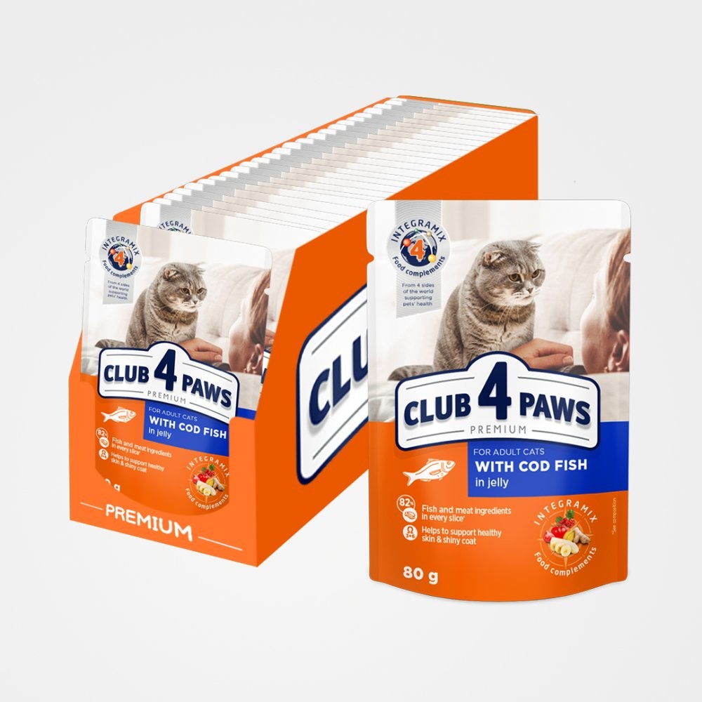 Club4Paws Premium s treskou v želé 24 x 80 g