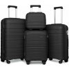 KONO set 4 kufrov Classic Collection - čierna -10L/39L/70L/103L KONO set 4 kufrov Classic Collection - čierna -10L/39L/70L/103L