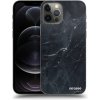 Picasee silikónové Apple iPhone 12 Pro - Black marble čierne