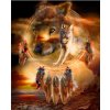 Norimpex Diamantové maľovanie Lapač snov s vlkmi 30 x 40 cm Norimpex Diamantové maľovanie Lapač snov s vlkmi 30 x 40 cm