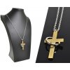 CITY STORM Oceľová retiazka s príveskom kríž s obručou v strieborno-zlatej farbe + pri tomto produkte si môžete zvoliť dĺžku retiazky CITY STORM Oceľová retiazka s príveskom kríž s obručou v strieborno-zlatej farbe + pri tomto produkte si môžete zvoliť dĺžku retiazky