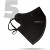 Nanolab Český bezpečný nano respirátor FFP2 čierny 5 ks Nanolab Český bezpečný nano respirátor FFP2 čierny 5 ks