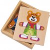 Small Foot Dřevěné puzzle oblékání medvídků Small Foot Dřevěné puzzle oblékání medvídků