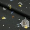 Bavlna vzorovaná - Vesmírna galaxia čierna Bavlna vzorovaná - Vesmírna galaxia čierna