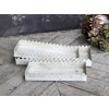 Chic Antique Set 3ks krémový antik kovový podnos s patinou Flowre - 40 * 18 * 5cm - Chic Antique Chic Antique Set 3ks krémový antik kovový podnos s patinou Flowre - 40 * 18 * 5cm - Chic Antique