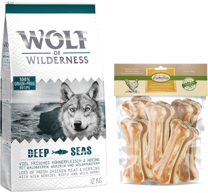 Wolf of Wilderness Adult Deep Seas so sleďom 12 kg