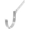 Bryza Kĺbový kovový žľabový hák Ø 75 mm RAL 9010 biely