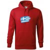 Grécko vlajka - Mikina pánska Cape s kapucňou - 2XL ( Červená ) Grécko vlajka - Mikina pánska Cape s kapucňou - 2XL ( Červená )