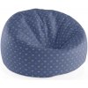Sablio Sedací vak Cocoon Srdíčka na modré - 75 x 45 x 35 cm Sablio Sedací vak Cocoon Srdíčka na modré - 75 x 45 x 35 cm